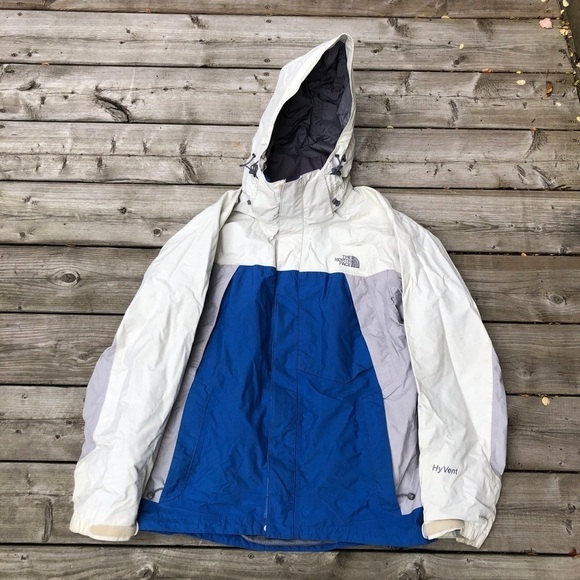 Vintage The North Face Hyvent Jacket small Varsity Blue - Picture 1 of 12